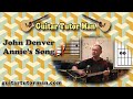 Annie's Song - John Denver - Guitar Lesson (strumming)