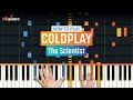 How to play The Scientist by Coldplay on Piano with Synthesia - Piano Tutorial