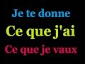 Jean-Jacques Goldman - Je te donne (lyrics)