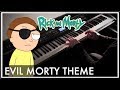 Rick and Morty - Evil Morty Theme (For The Damaged Coda) Piano Style Cover