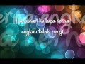 Shila Amzah - Patah Seribu (lirik )