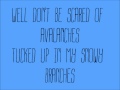 Avalanches - A Fine Frenzy (Lyrics on Screen)
