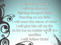 I will follow Christ - Clay Crosse, BeBe Winans and Bob Carlisle