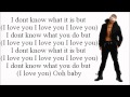Chris Brown ft Ester Dean - I Love You Lyrics (Speeded Up Version)