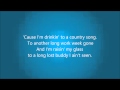 Cole Swindell Ain't Worth The Whiskey - Lyrics