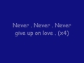 Bobby Tinsley - Never Give Up On Love w/ Lyrics.
