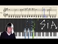 Sia - Cheap Thrills - Piano Tutorial + Sheets
