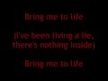 Evenescence - Bring Me To Life (Lyrics)