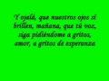 Alex Ubago - A gritos de esperanza - Letra