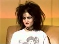 SIOUXSIE AND THE BANSHEES - INTERVIEW AUSTRALIAN TV 1983