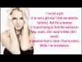 Britney Spears - I'm Not A Girl, Not Yet A Woman (Lyrics On Screen)