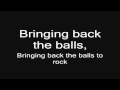 Lordi - Bringing Back The Balls To Rock (lyrics) HD