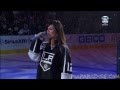 Pia Toscano sings the National Anthem LA Kings vs St. Louis Blues - NHL Playoffs Game 4 - 5/6/13