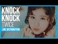TWICE - Knock Knock Line Distribution (Color Coded)