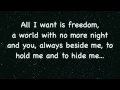 All I ask of you lyrics - Phantom of the Opera