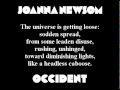 Joanna Newsom - Occident (with lyrics)