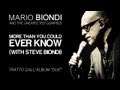 Mario Biondi ft. Stevie Biondi - More Than You Could Ever Know - single estratto da Due