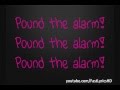 Nicki Minaj - Pound The Alarm (Lyrics on Screen)