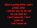 Hollywood Undead - I Don't Wanna Die (lyrics)