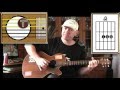 Three Little Birds - Bob Marley - Acoustic Guitar Lesson (easy -ish)