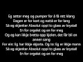Kaizers Orchestra - En for orgelet, en for meg [lyrics]