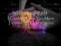 Couldn't Love You More - Edwin McCain (Lyrics)