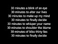 30 Minutes - Tatu - karaoke/instrumental